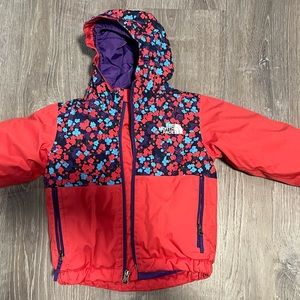North Face size 2T girls winter coat
